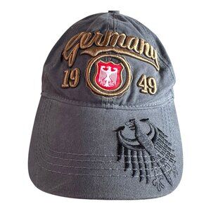 Germany 1949 Fox Originals Embroidered Baseball Cap Gray One Size Shield Y2K